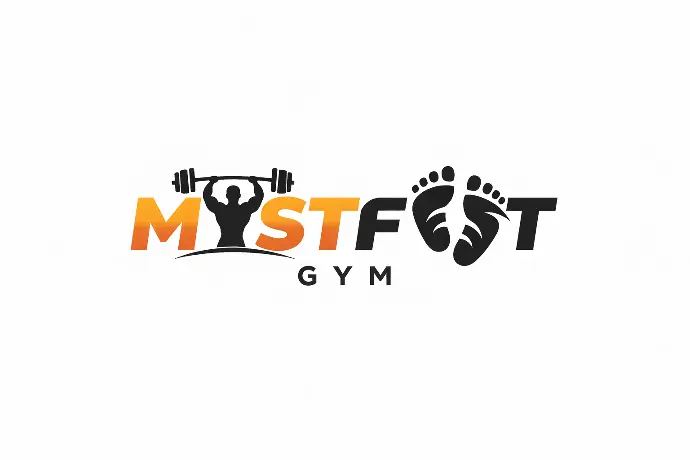 Mustfeet Gym logo design
