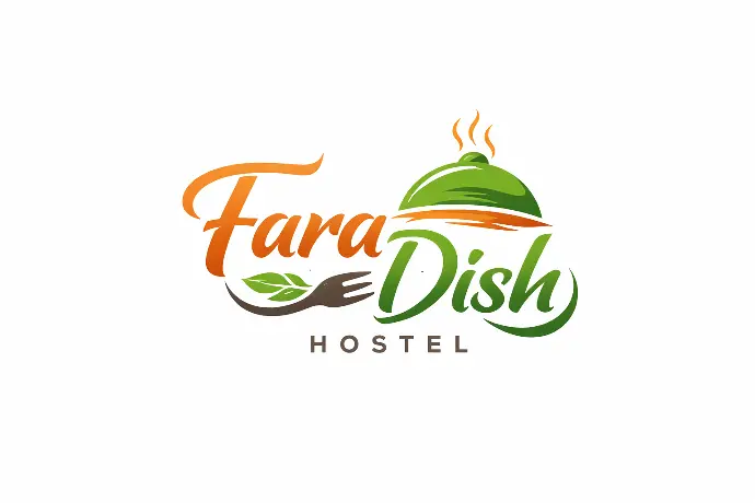 Fara Dish Hostel logo design