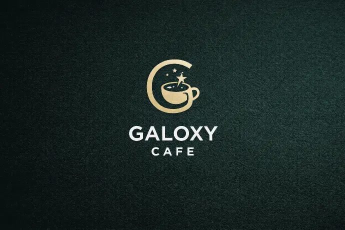 Galoxy Cafe logo design 